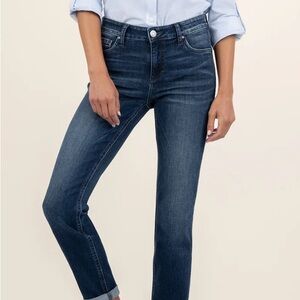 Kut from the Kloth Dark Blue Straight Leg Jeans